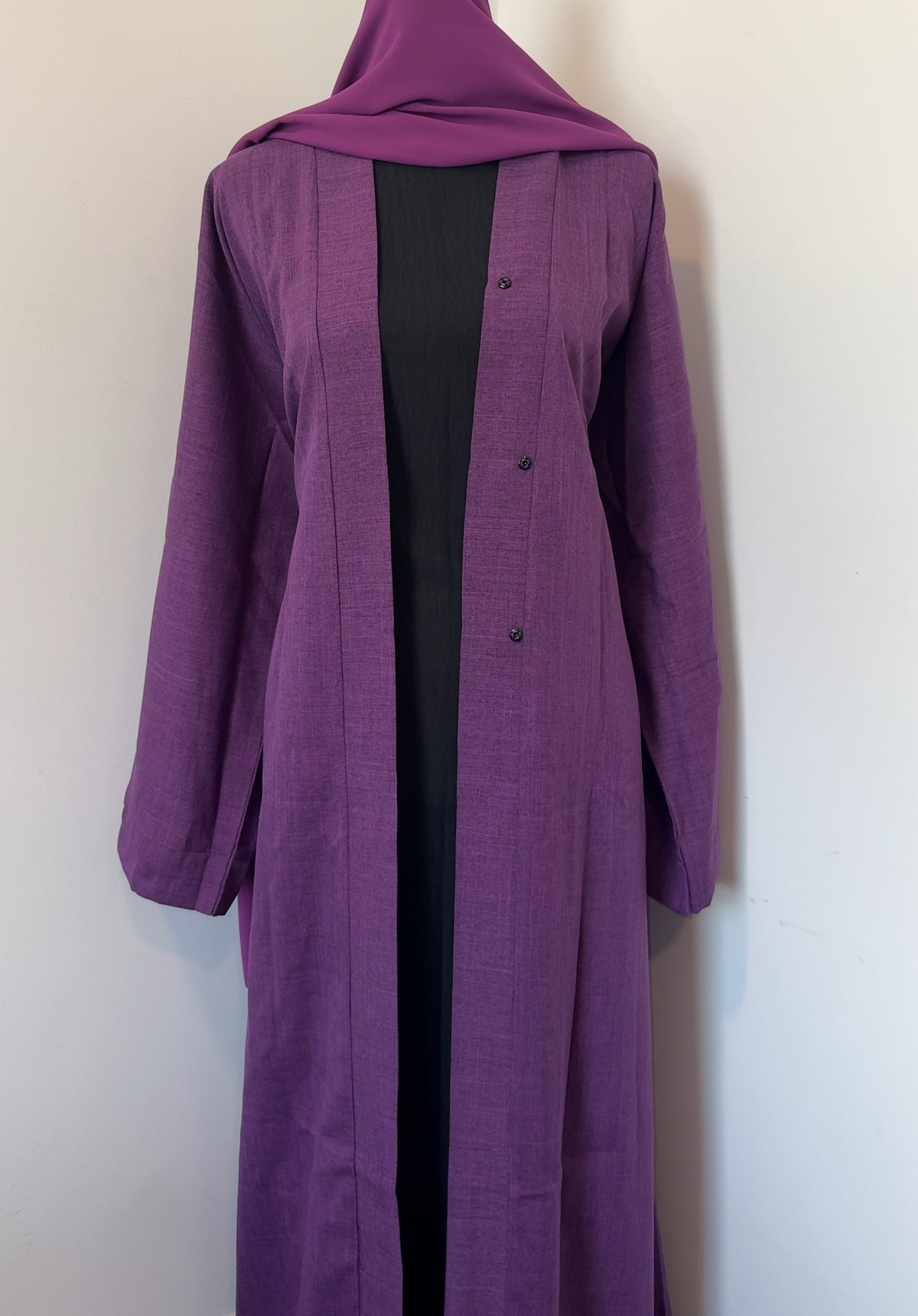 Plum Open Linen