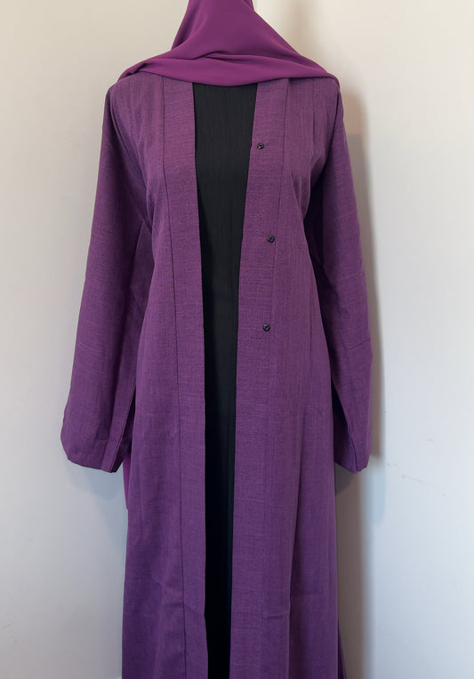 Plum Open Linen